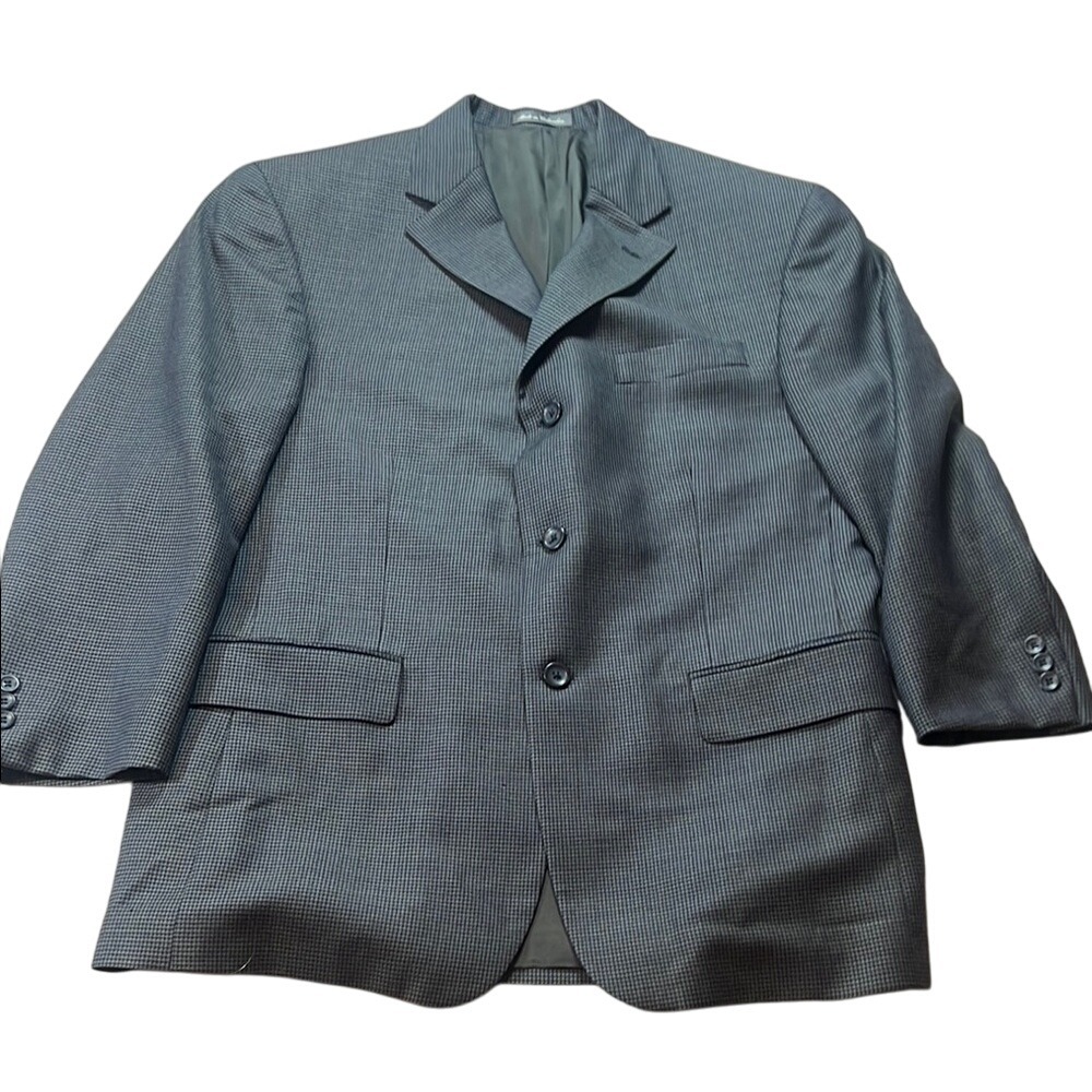 Oscar de la Renta‎ Blazer Houndstooth Check Sport Coat Jacket
